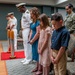 Hospital Corpsman First Class Cameron Galindo is commissioned as a Medical Service Corps Officer