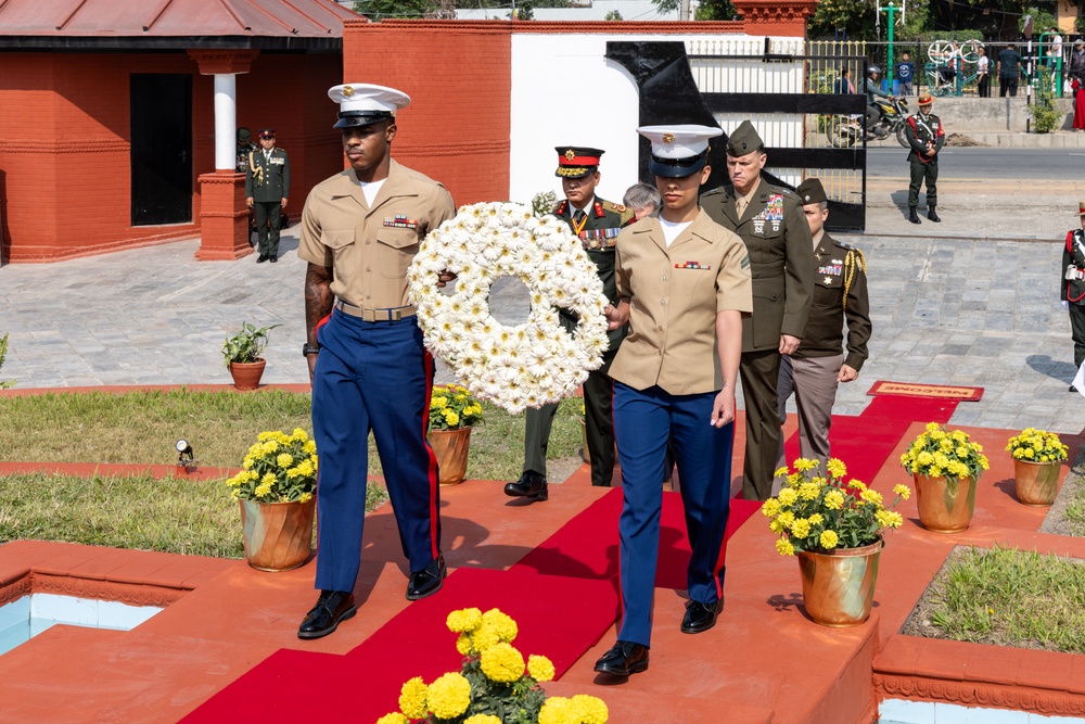 US Marines, Nepali Army hold 10th Anniversary Wreath Laying Ceremony | Operation Sahayogi Haat