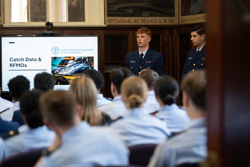 U.S. Coast Guard Academy cadets showcase capstone projects at annual research symposium