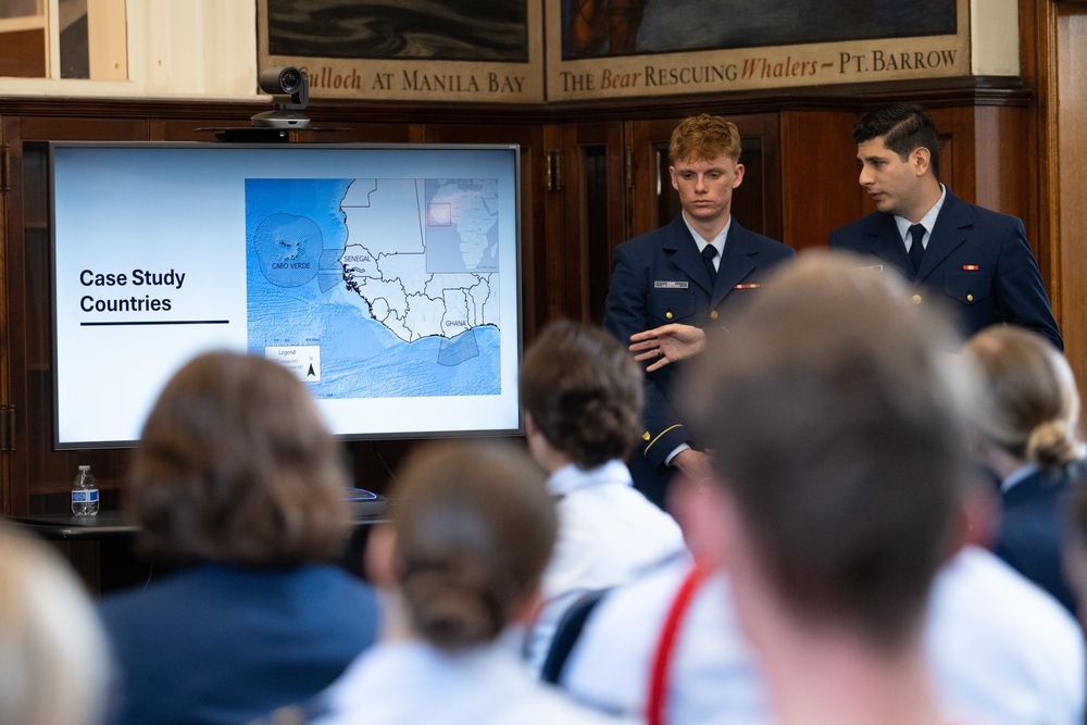 U.S. Coast Guard Academy cadets showcase capstone projects at annual research symposium