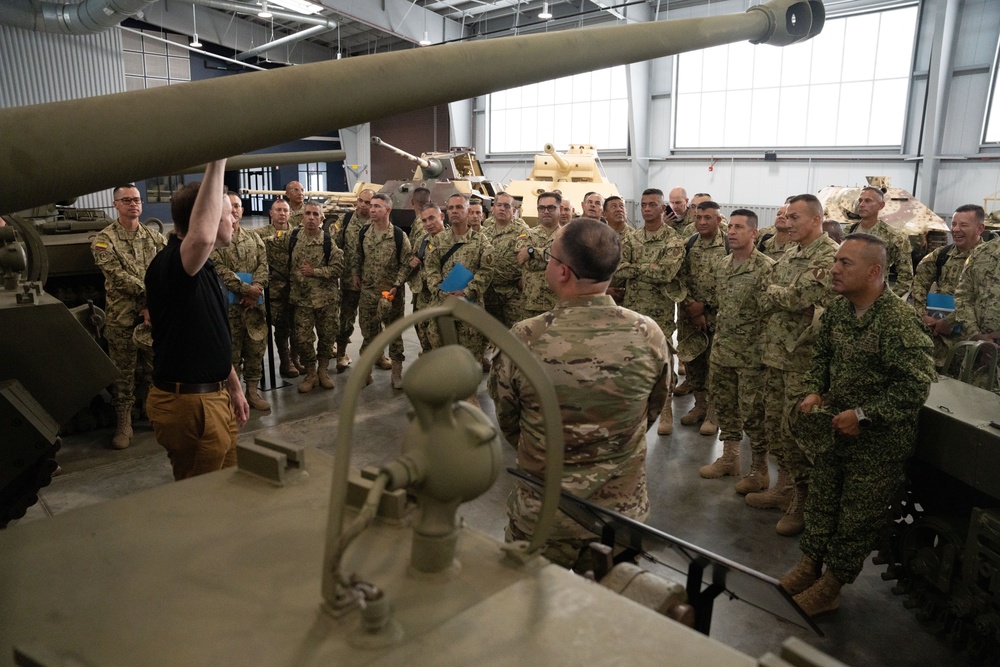 PISAJ-20 delegation gains historical perspective on combat leadership at US Army Armor Cavalry Collection