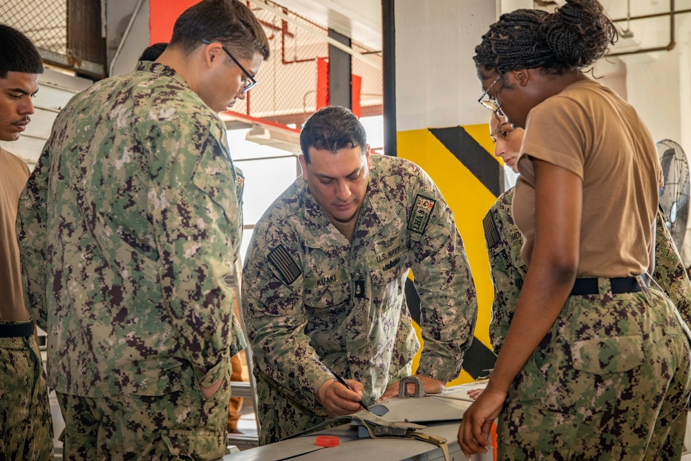 PCD Bougainville Sailors Conduct Missile Training