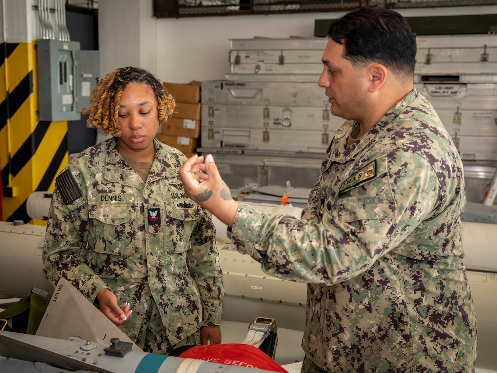 PCD Bougainville Sailors Conduct Missile Training
