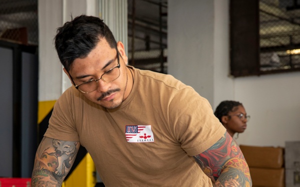 PCD Bougainville Sailors Conduct Missile Training