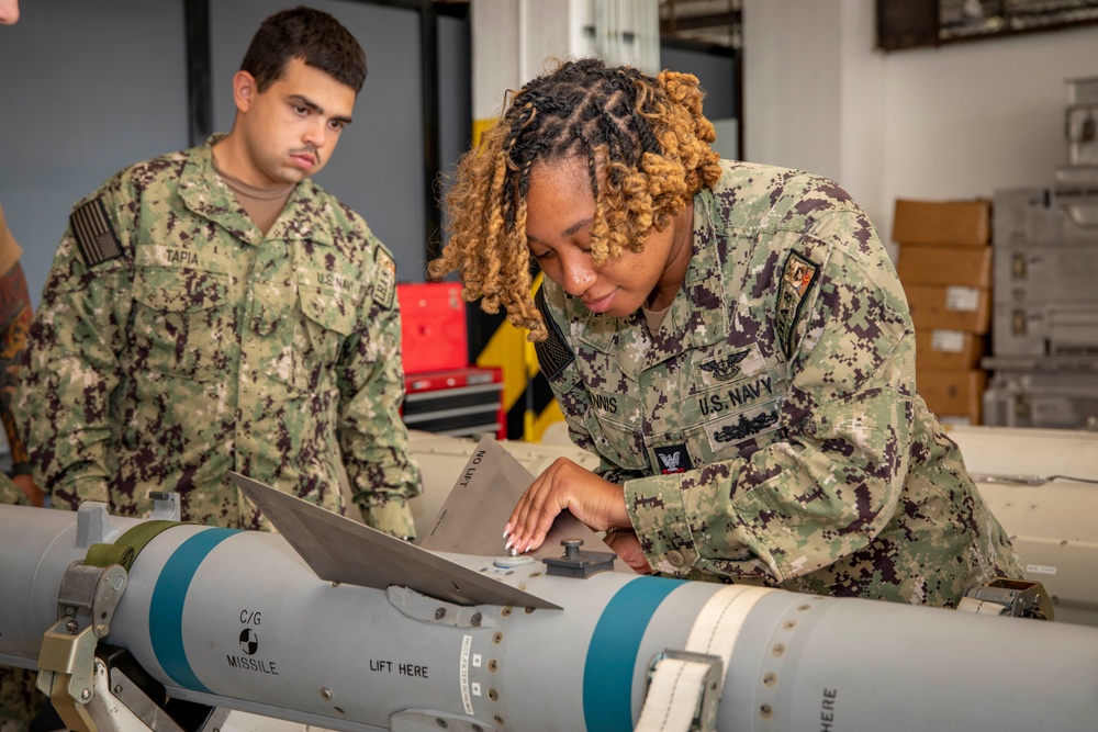 PCD Bougainville Sailors Conduct Missile Training
