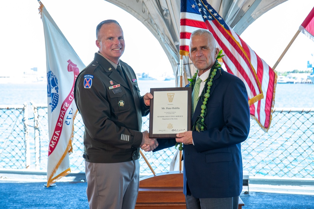 Ridilla inducted into Senior Executive Service