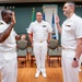 Hospital Corpsman First Class Cameron Galindo is commissioned as a Medical Service Corps Officer