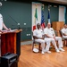 Hospital Corpsman First Class Cameron Galindo is commissioned as a Medical Service Corps Officer