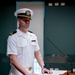 Hospital Corpsman First Class Cameron Galindo is commissioned as a Medical Service Corps Officer