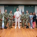 Hospital Corpsman First Class Cameron Galindo is commissioned as a Medical Service Corps Officer