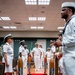 Hospital Corpsman First Class Cameron Galindo is commissioned as a Medical Service Corps Officer