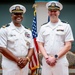 Hospital Corpsman First Class Cameron Galindo is commissioned as a Medical Service Corps Officer
