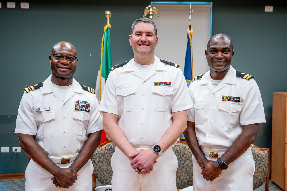 Hospital Corpsman First Class Cameron Galindo is commissioned as a Medical Service Corps Officer