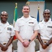 Hospital Corpsman First Class Cameron Galindo is commissioned as a Medical Service Corps Officer