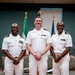 Hospital Corpsman First Class Cameron Galindo is commissioned as a Medical Service Corps Officer