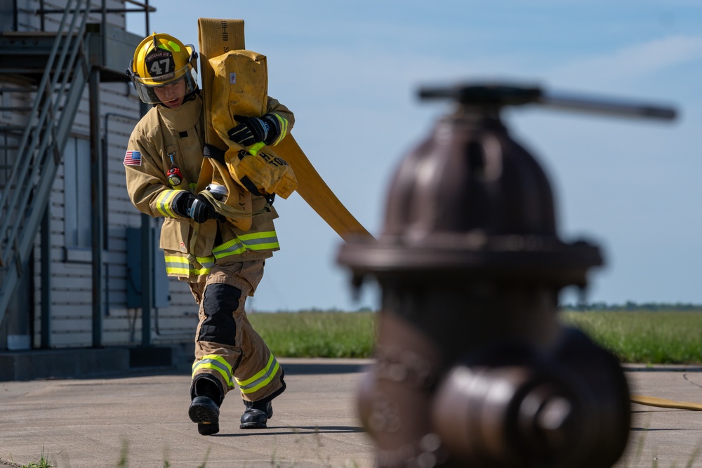 509th CES firefighters conduct live fire exercise at Whiteman AFB