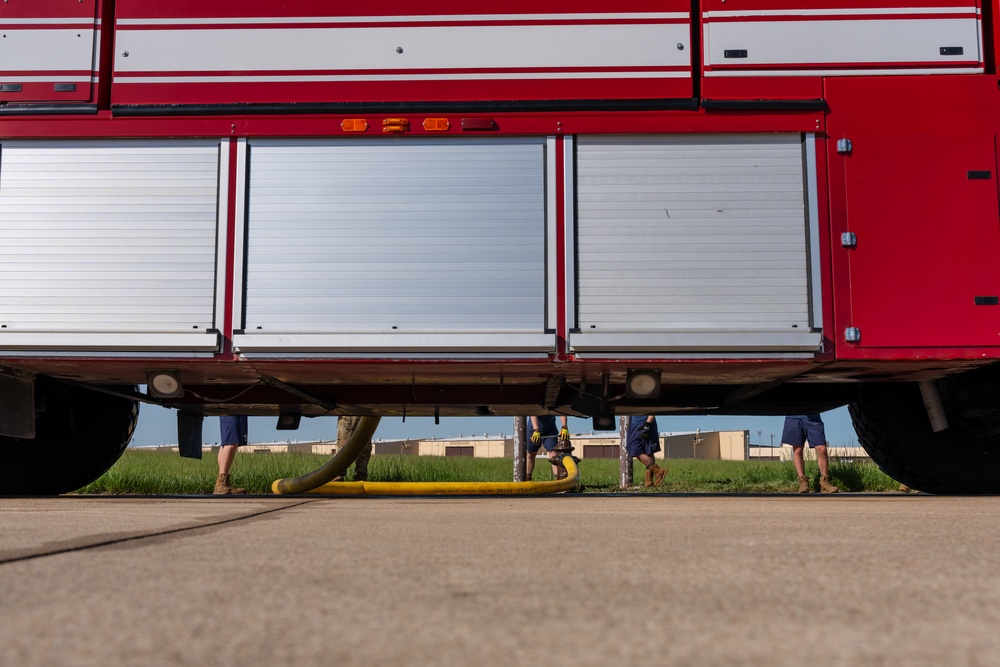 509th CES firefighters conduct live fire exercise at Whiteman AFB