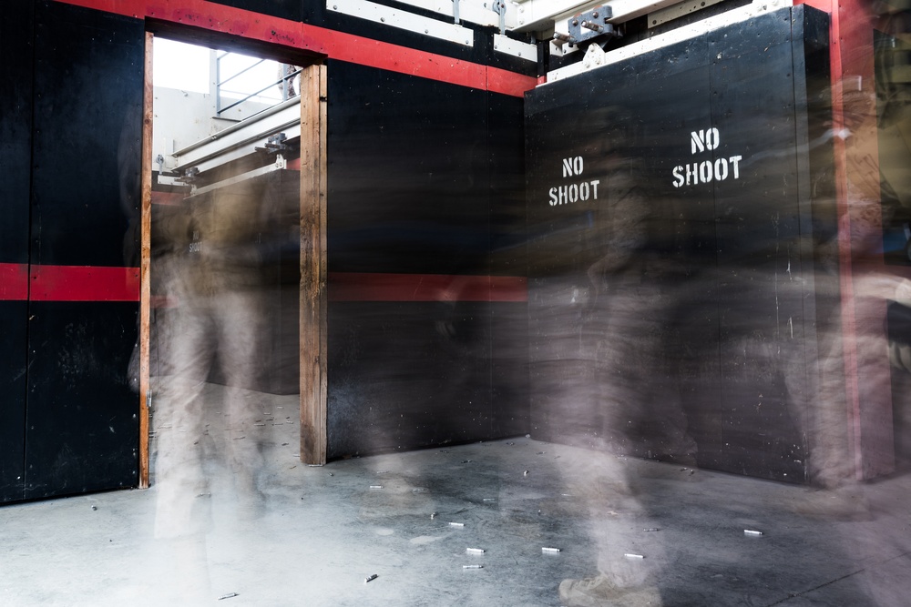 3rd Bn., 1st Marines conducts close quarters training during EOTG raid leaders course