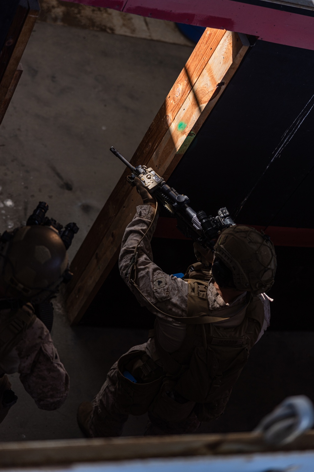 3rd Bn., 1st Marines conducts close quarters training during EOTG raid leaders course
