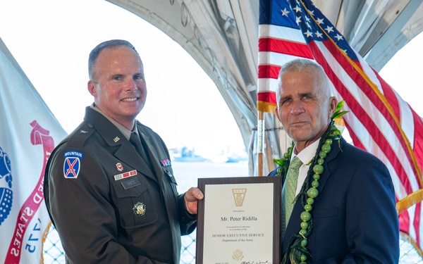 Ridilla inducted into Senior Executive Service