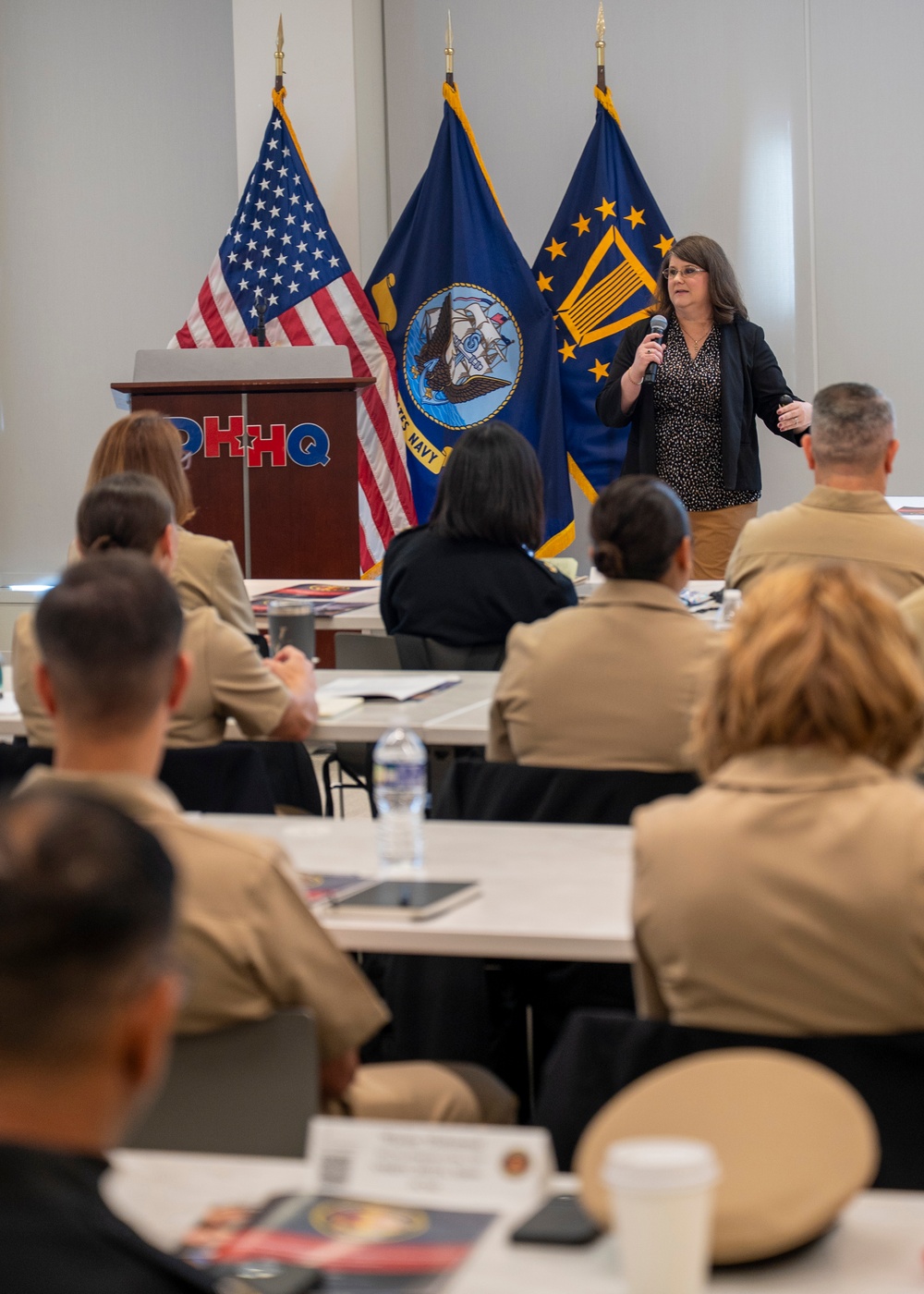 Public Affairs Staff Briefs Media Engagement Training to Future Command Triad MembersPublic Affairs Staff Briefs Media Engagement Training to Future Command Triad Members