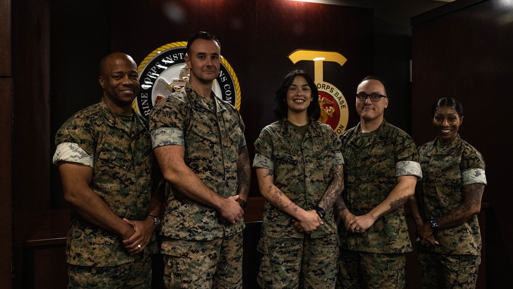 MCIWEST CG Hosts Lunch for Marine and NCO of the Quarter