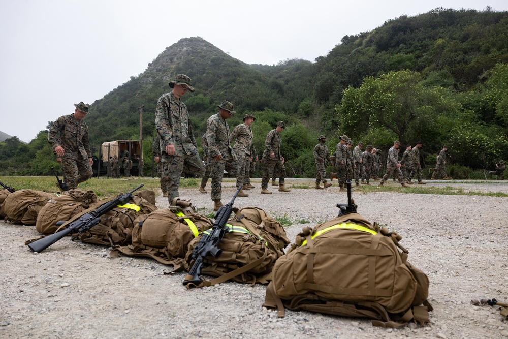 11th MEU Marines participate in a 10k conditioning hike