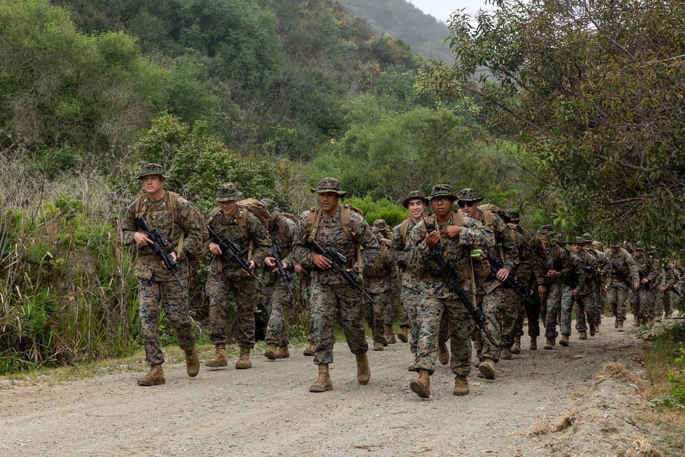 11th MEU Marines participate in a 10k conditioning hike