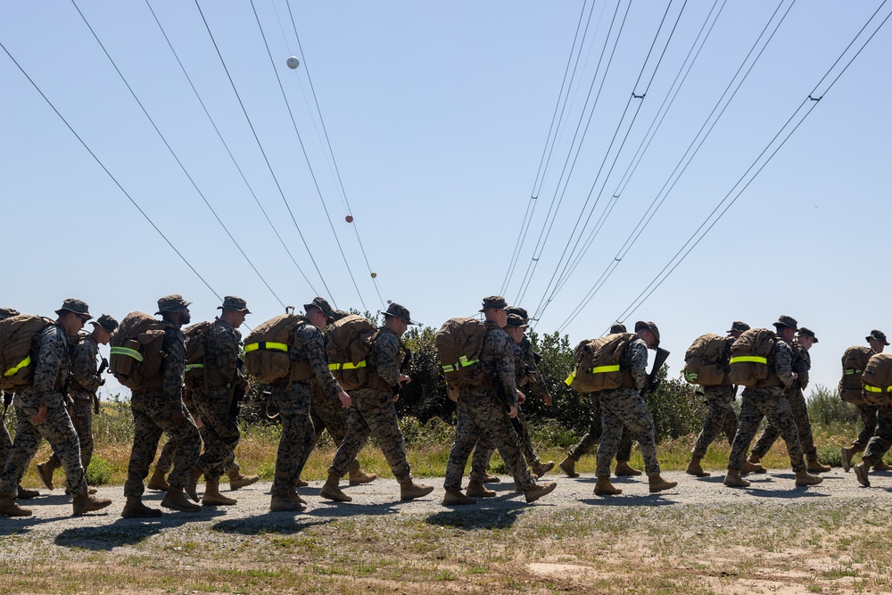 11th MEU Marines participate in a 10k conditioning hike