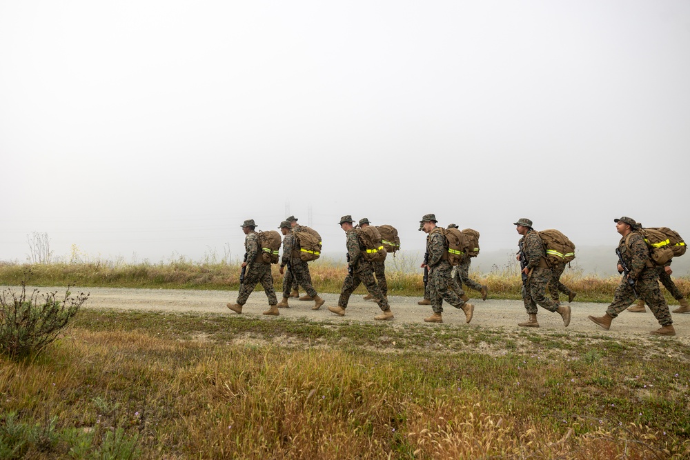 11th MEU Marines participate in a 10k conditioning hike
