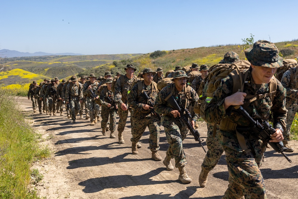 11th MEU Marines participate in a 10k conditioning hike