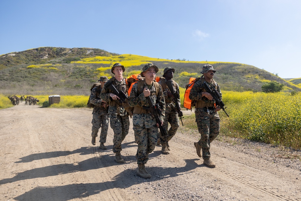 11th MEU Marines participate in a 10k conditioning hike