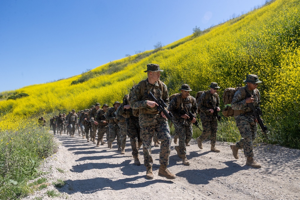 11th MEU Marines participate in a 10k conditioning hike