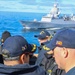 Cmdr. Arturo Trejo and Cmdr. Michael Schelcher observe maneuvering exercises with NATO partner HNoMS Otto Sverdrup (F312)