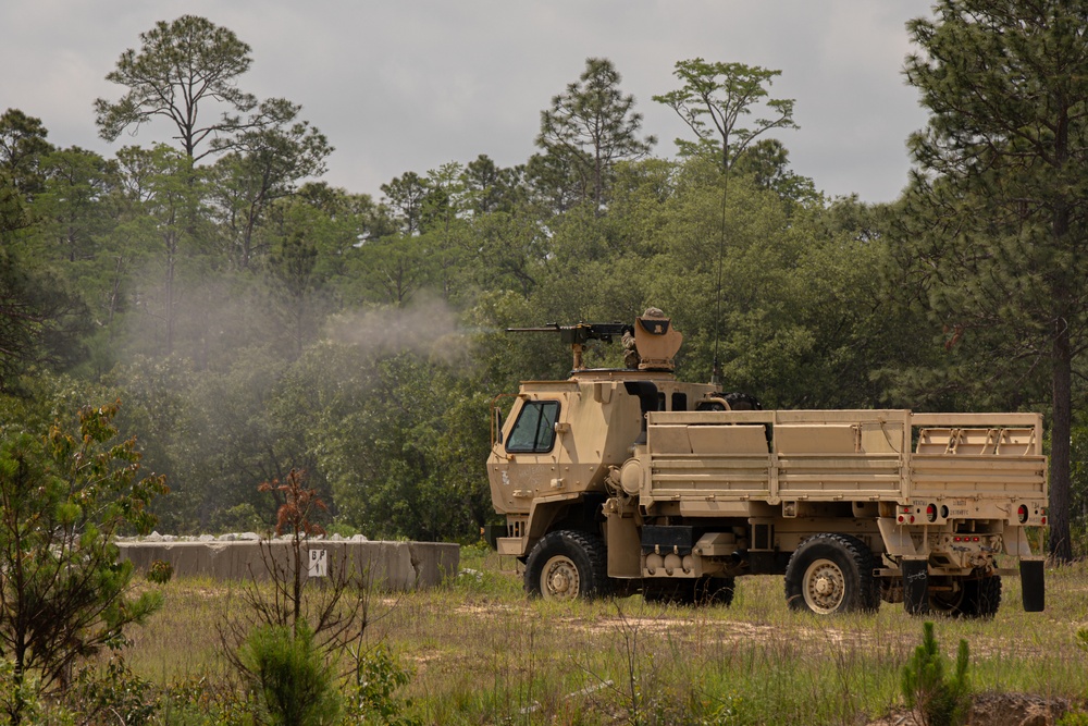 3ID 3rd Sustainment Brigade mounted machine gun range