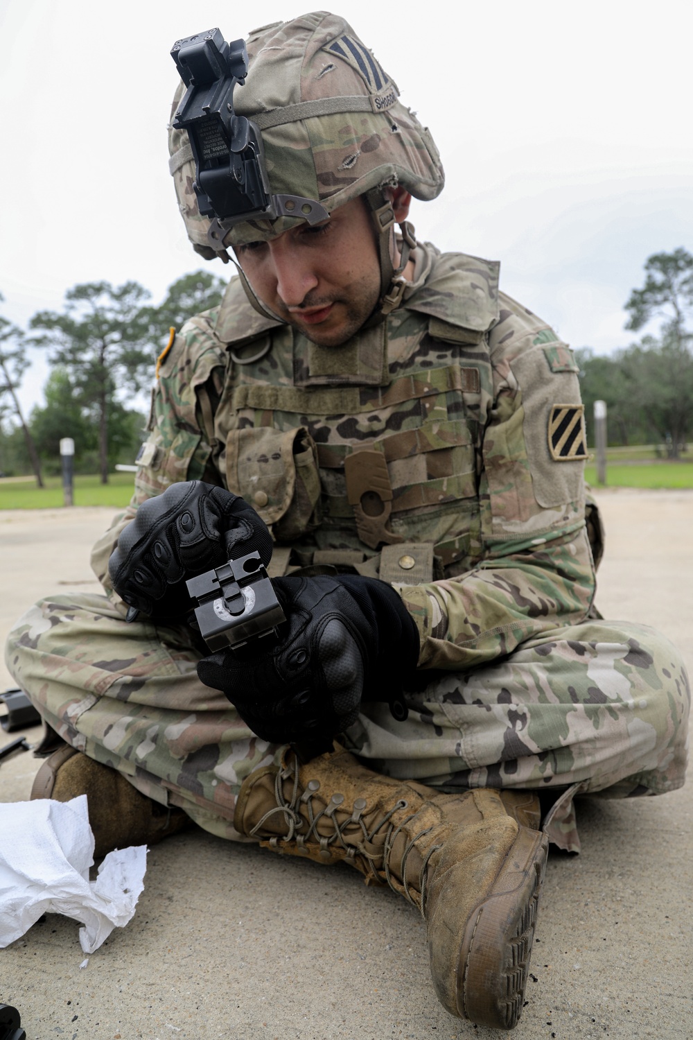 3ID 3rd Sustainment Brigade mounted machine gun range