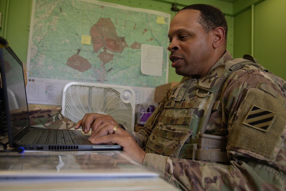 3ID 3rd Sustainment Brigade mounted machine gun range