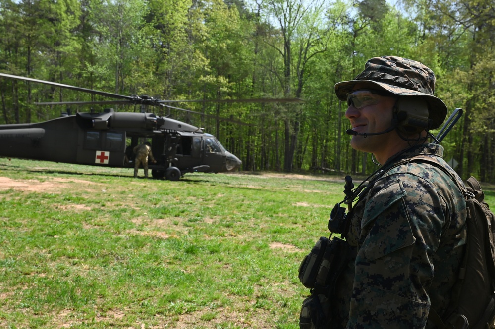 D.C. Army Aviation trains with Marine Corps Alpha Co. 1-25, The Basic School (TBS)
