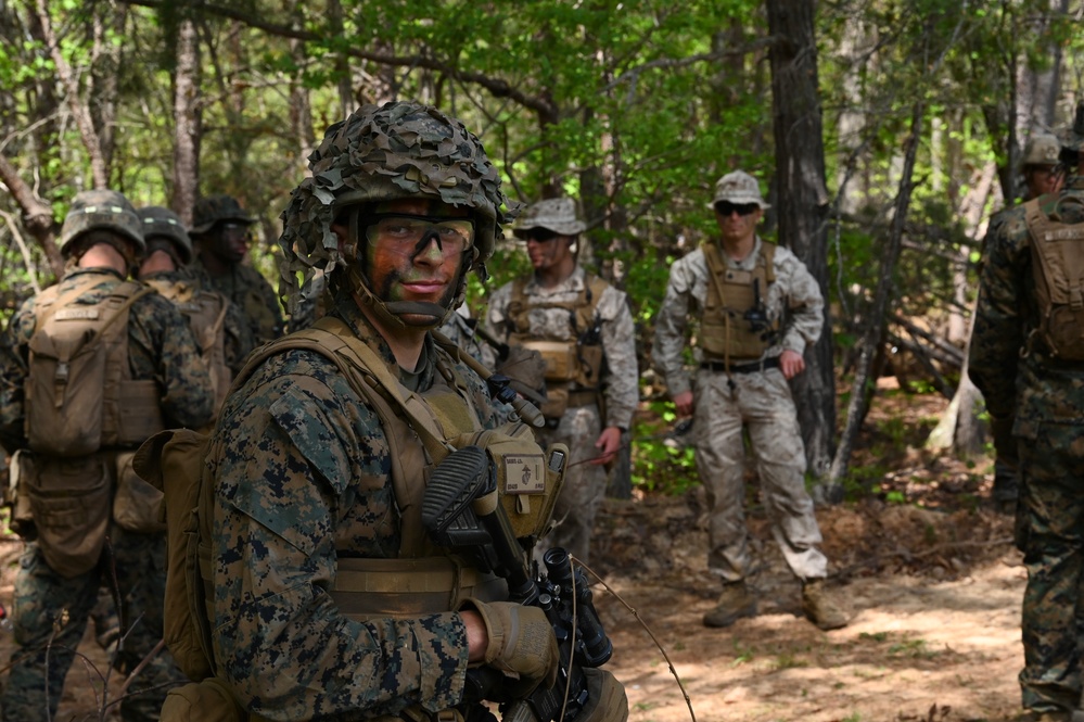 D.C. Army Aviation trains with Marine Corps Alpha Co. 1-25, The Basic School (TBS)