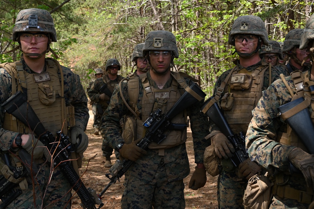 D.C. Army Aviation trains with Marine Corps Alpha Co. 1-25, The Basic School (TBS)