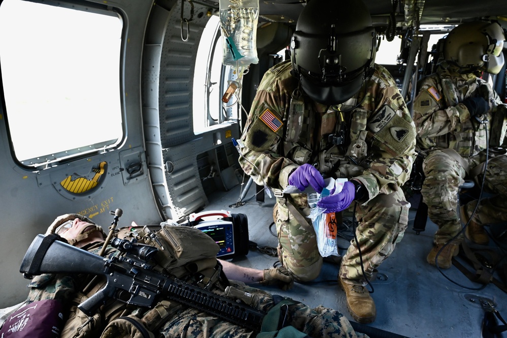 D.C. Army Aviation trains with Marine Corps Alpha Co. 1-25, The Basic School (TBS)