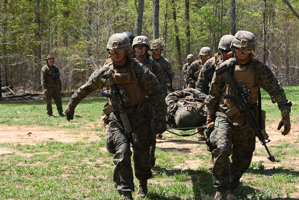 D.C. Army Aviation trains with Marine Corps Alpha Co. 1-25, The Basic School (TBS)