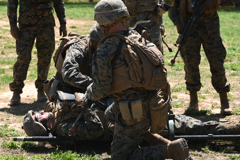 D.C. Army Aviation trains with Marine Corps Alpha Co. 1-25, The Basic School (TBS)