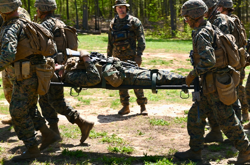 D.C. Army Aviation trains with Marine Corps Alpha Co. 1-25, The Basic School (TBS)