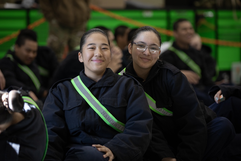 Alaska Military Youth Academy cadets fly with the Alaska Army National Guard