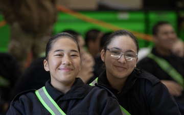 Alaska Military Youth Academy cadets fly with the Alaska Army National Guard