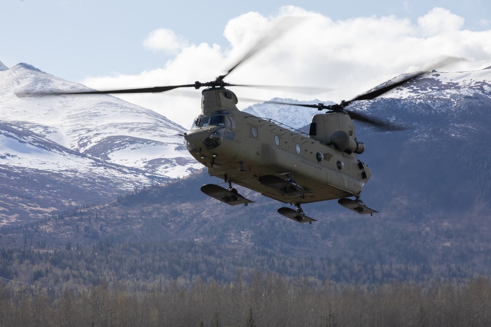 Alaska Military Youth Academy cadets fly with the Alaska Army National Guard