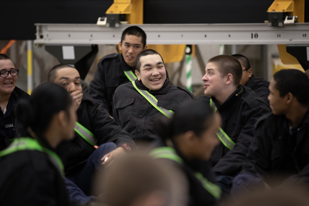 Alaska Military Youth Academy cadets fly with the Alaska Army National Guard