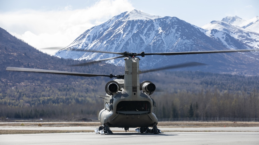 Alaska Military Youth Academy cadets fly with the Alaska Army National Guard