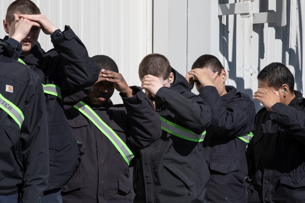 Alaska Military Youth Academy cadets fly with the Alaska Army National Guard